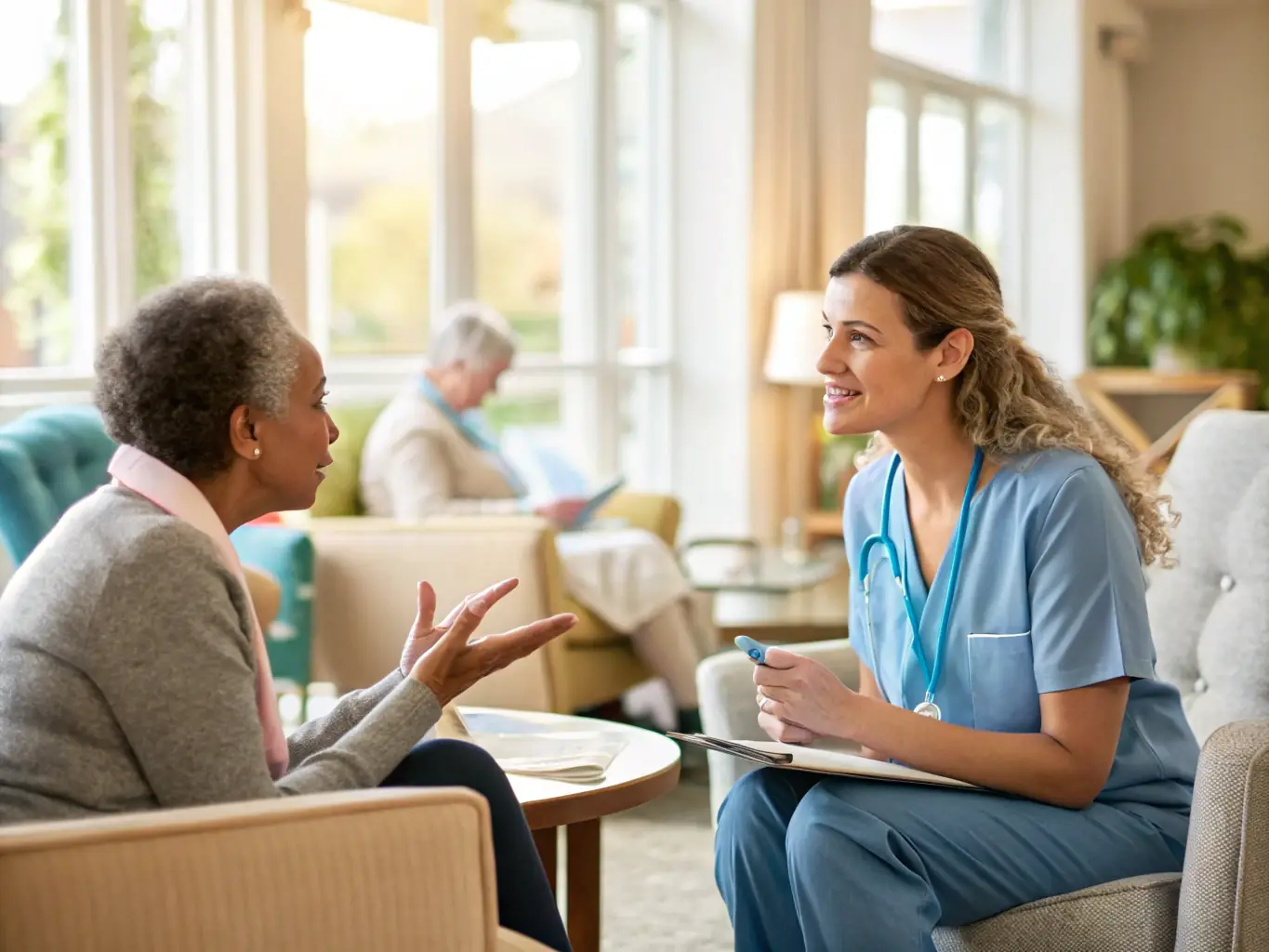 An image depicting a patient receiving a personalized treatment plan, with a focus on holistic and integrated care.